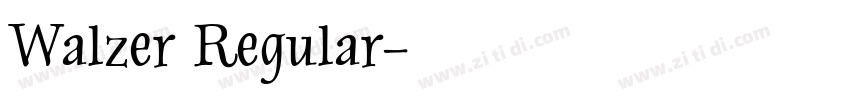 Walzer Regular字体转换